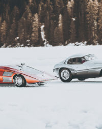 Photographie Lancia Stratos et Ferrari Uovo
