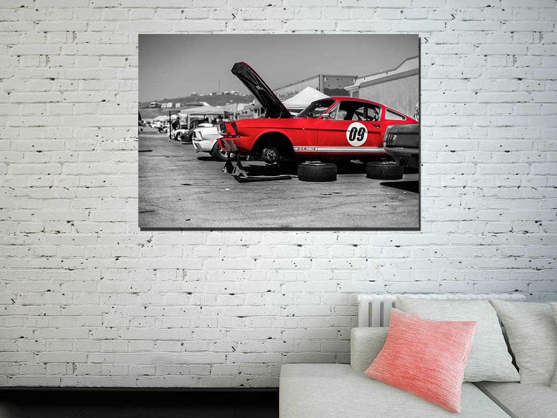 Tableau déco Voiture Ford Mustang Shelby Pop Art - Tableau Deco